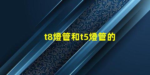 t8燈管和t5燈管的選擇,哪個更適合您的需求比較兩種燈管的性能與應用