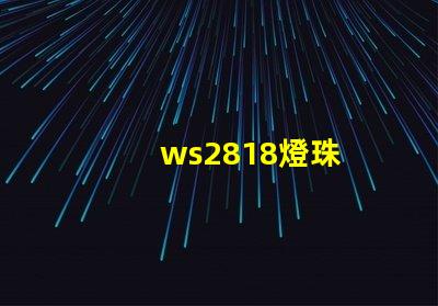 ws2818燈珠
