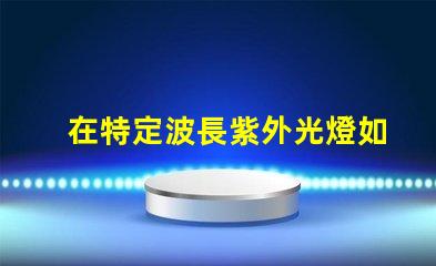 在特定波長紫外光燈如何選擇合適的紫外光源