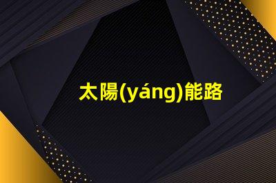 太陽(yáng)能路燈室外庭院燈如何選擇高效節(jié)能的照明解決方案