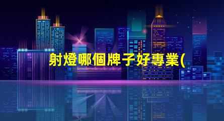 射燈哪個牌子好專業(yè)照明品牌推薦,助您挑選高品質(zhì)射燈