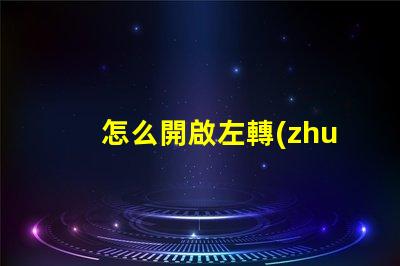 怎么開啟左轉(zhuǎn)向燈快速指南,輕松掌握汽車操作