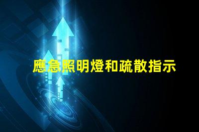 應急照明燈和疏散指示燈緊急情況下的安全指引解決方案