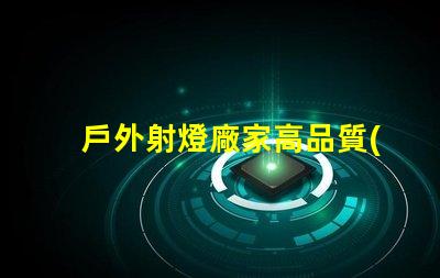 戶外射燈廠家高品質(zhì)戶外照明解決方案的選擇