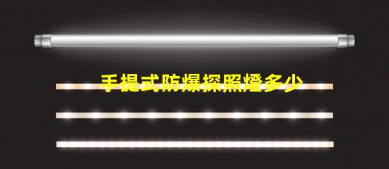 手提式防爆探照燈多少錢市場(chǎng)價(jià)格揭秘,別錯(cuò)過
