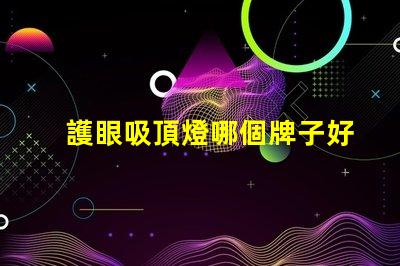 護眼吸頂燈哪個牌子好優(yōu)質(zhì)護眼燈具選擇指南