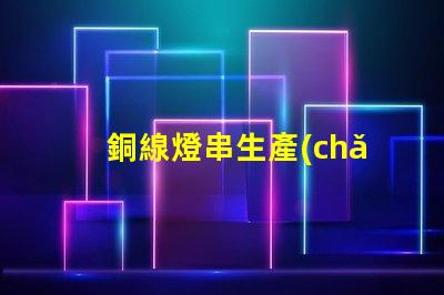 銅線燈串生產(chǎn)廠家