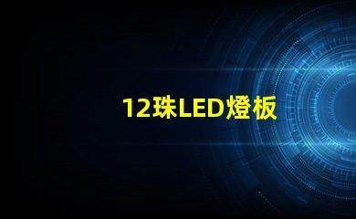 12珠LED燈板