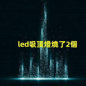 led吸頂燈燒了2個(gè)燈珠