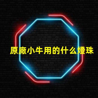 原廠小牛用的什么燈珠