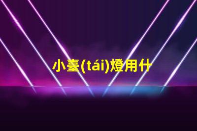 小臺(tái)燈用什么燈珠