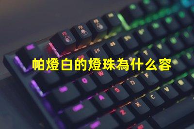 帕燈白的燈珠為什么容易壞