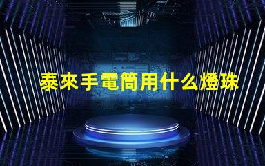 泰來手電筒用什么燈珠