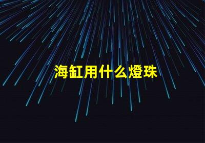 海缸用什么燈珠