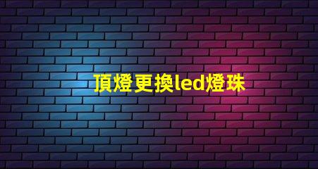 頂燈更換led燈珠